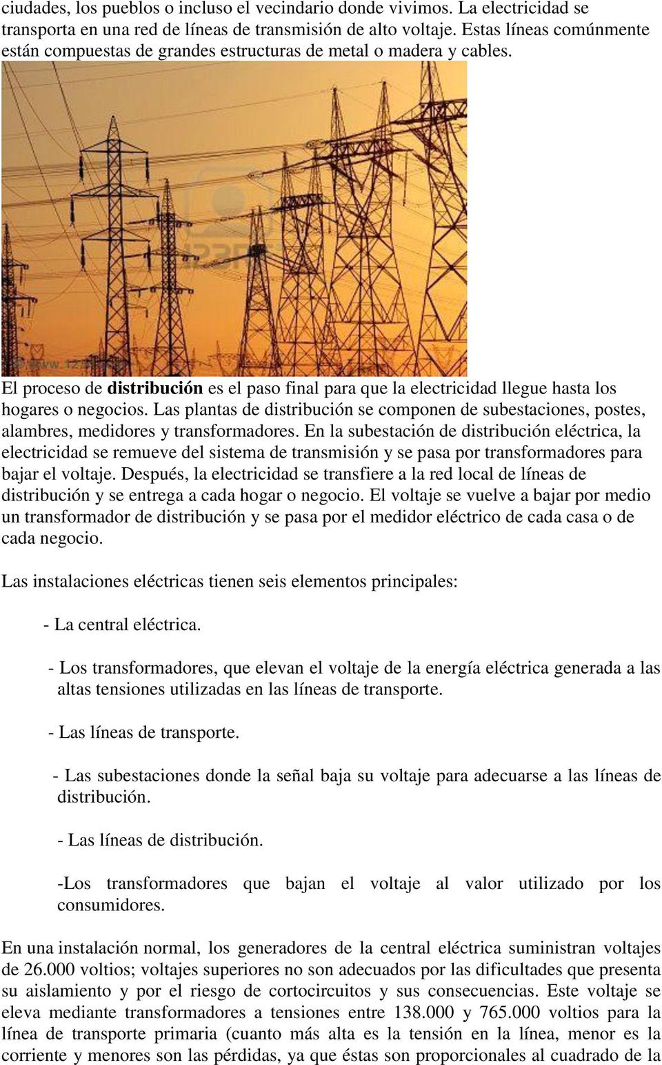Cómo llega la electricidad a nuestras casas? - PDF Free Download