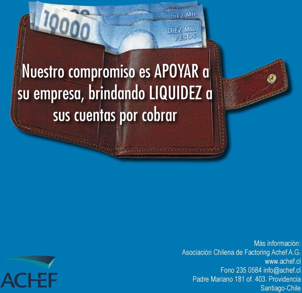 Asociación Chilena de Factoring Achef A.G. www.achef.