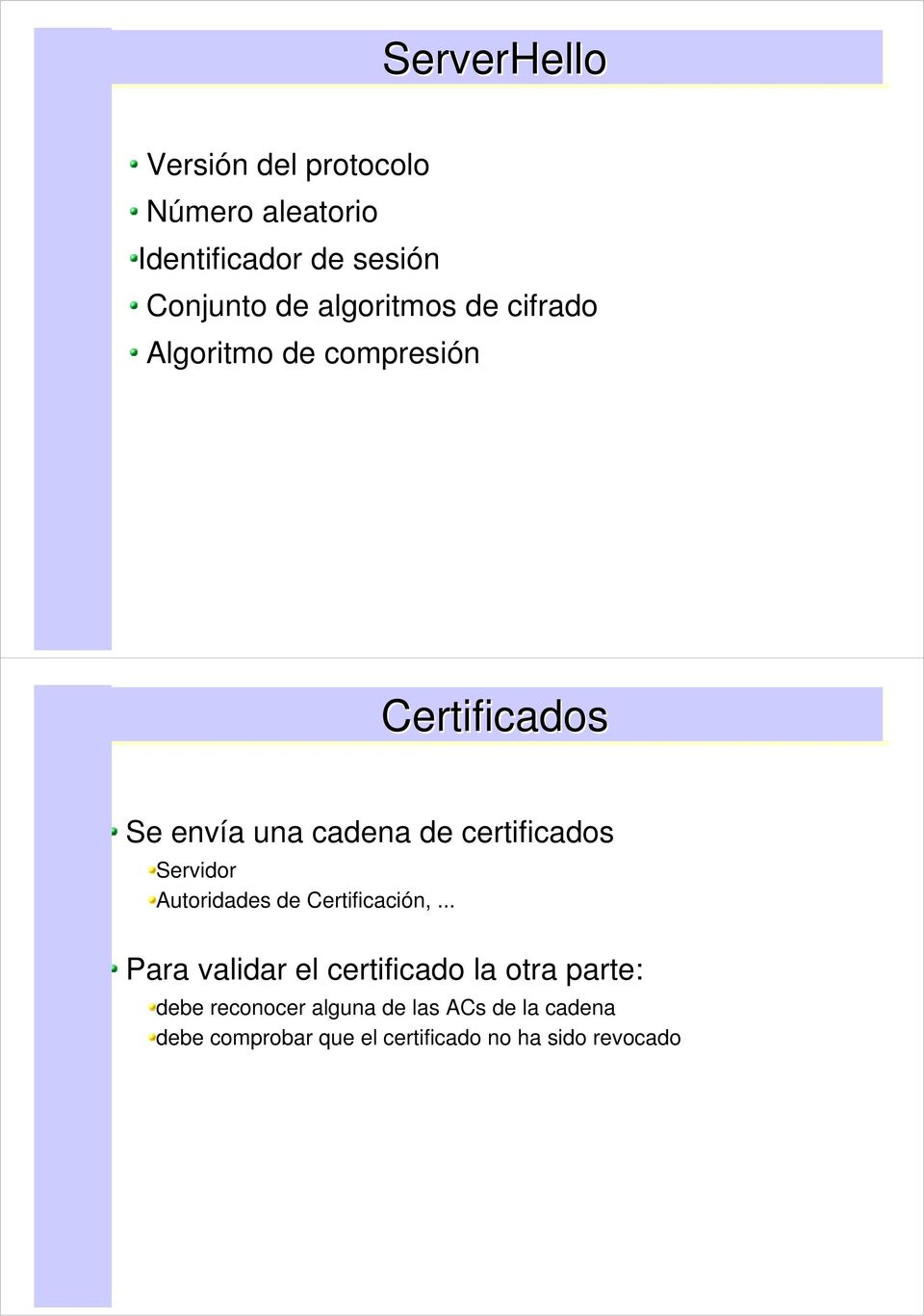 certificados Servidor Autoridades de Certificación,.