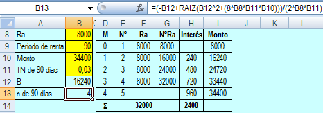 258 Carlos Aliaga Figura 7.22 Modelo 7.10 que obtiene la renta uniforme anticipada que acumula un monto a interés simple. j de una anualidad anticipada en función de S 11.