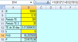 300 Carlos Aliaga Figura 8.18 Modelo 8.6 que obtiene el valor presente de una anualidad cuyas rentas crecen con una tasa g y i=g.