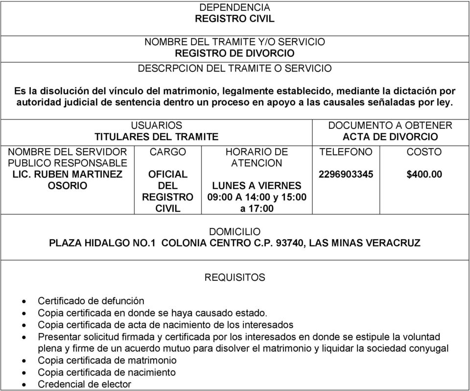 00 Certificado de defunción Copia certificada en donde se haya causado estado.