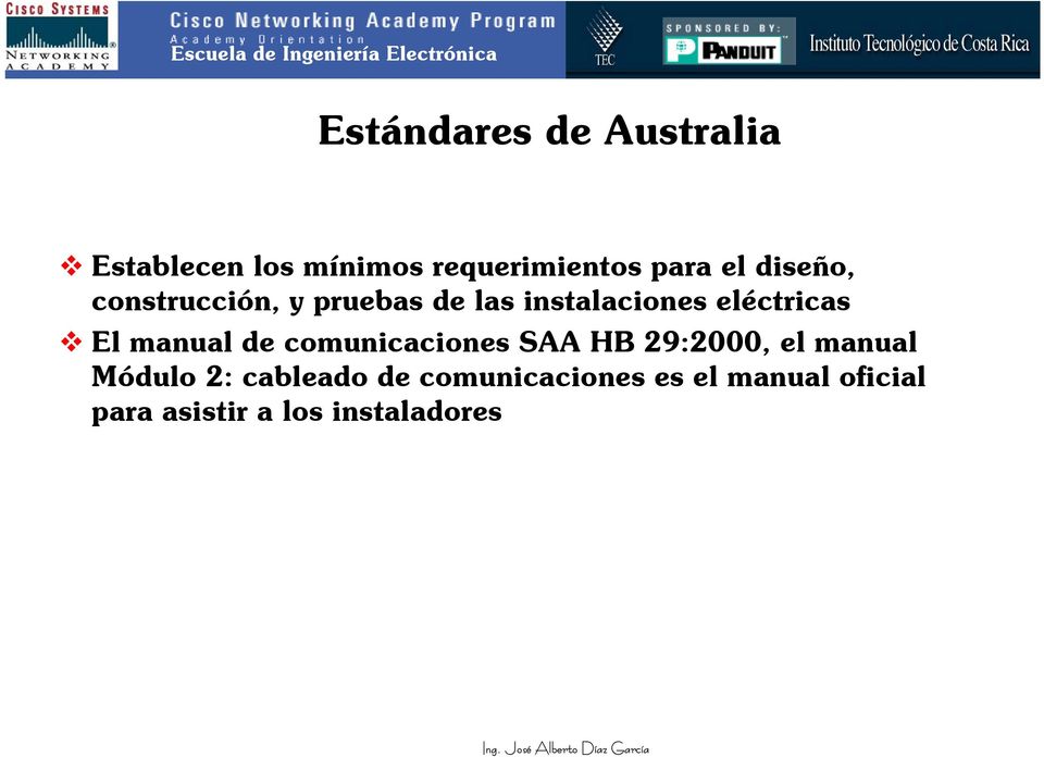 manual de comunicaciones SAA HB 29:2000, el manual Módulo 2: cableado