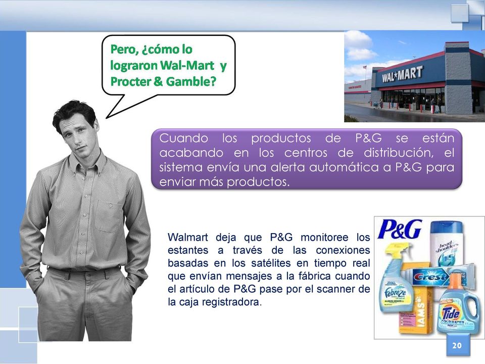 Walmart deja que P&G monitoree los estantes a través de las conexiones basadas en los