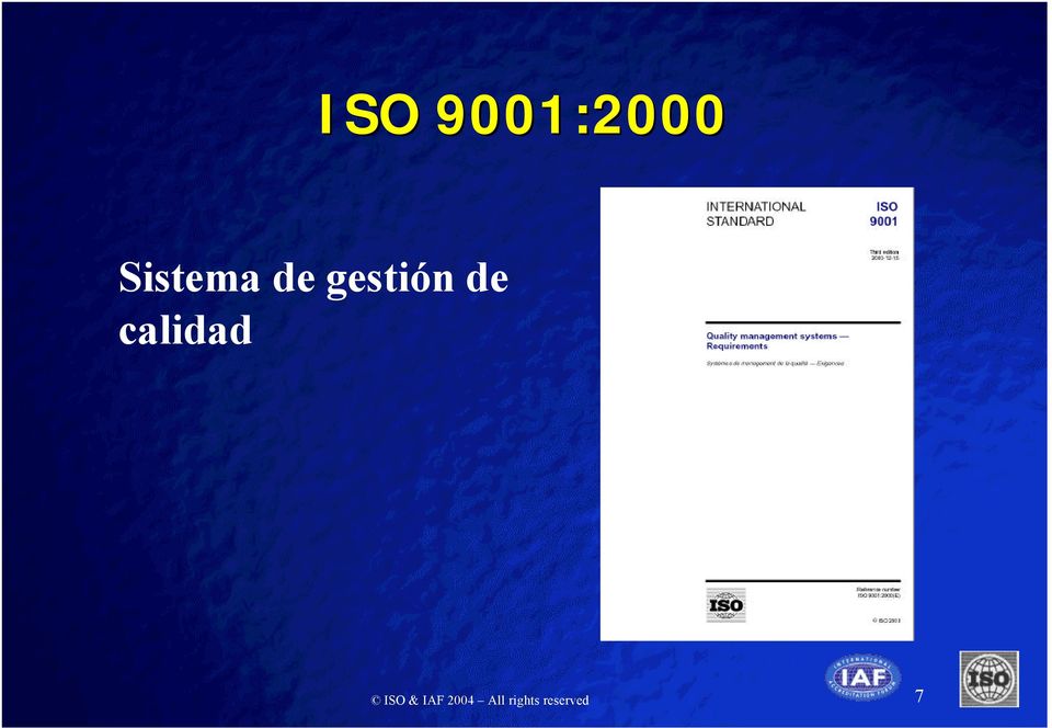 calidad ISO & IAF