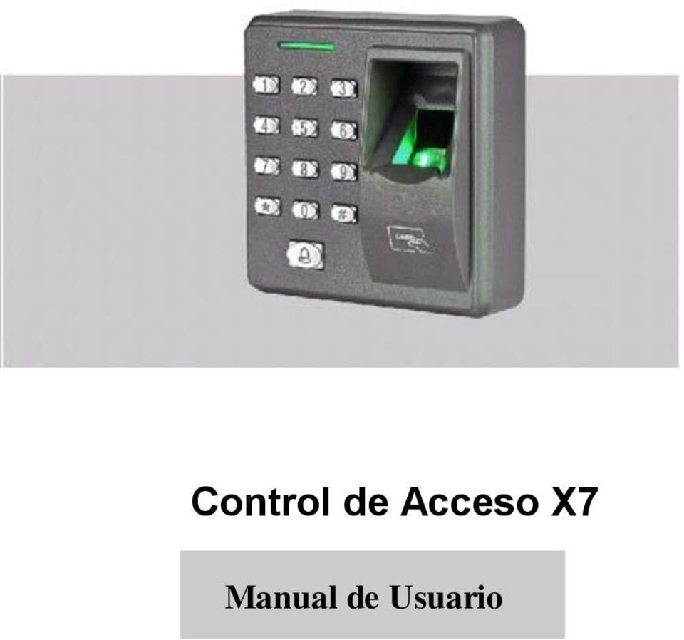 X7 Manual
