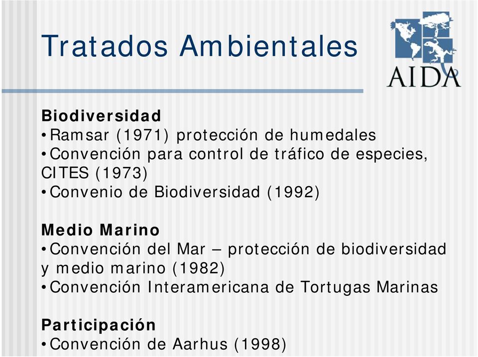 Medio Marino Convención del Mar protección de biodiversidad y medio marino (1982)