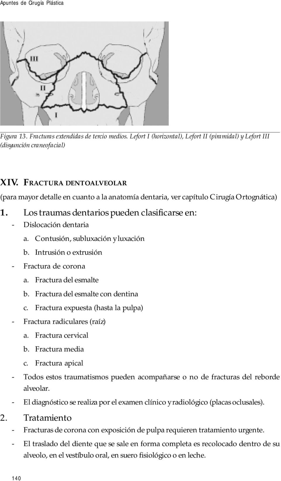 Contusión, subluxación y luxación b. Intrusión o extrusión - Fractura de corona a. Fractura del esmalte b. Fractura del esmalte con dentina c.