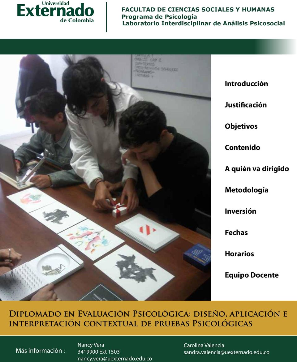 Docente Diplomado en Evaluación Psicológica: diseño, aplicación e interpretación contextual de pruebas Psicológicas
