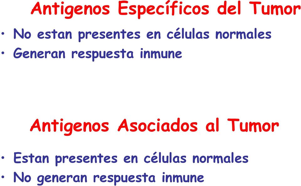 respuesta inmune Antigenos Asociados al Tumor