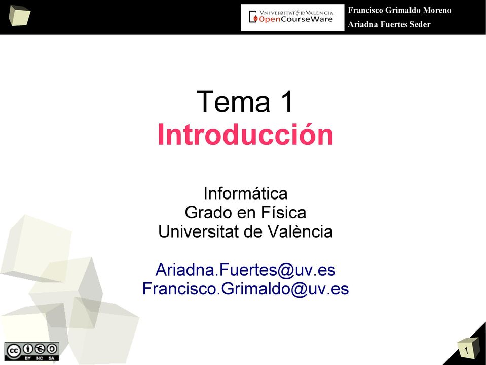 Grado en Física Universitat de València
