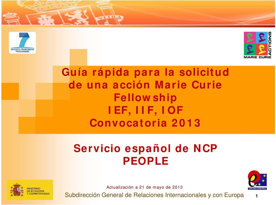 español de NCP PEOPLE Actualización a 21 de mayo de 2013