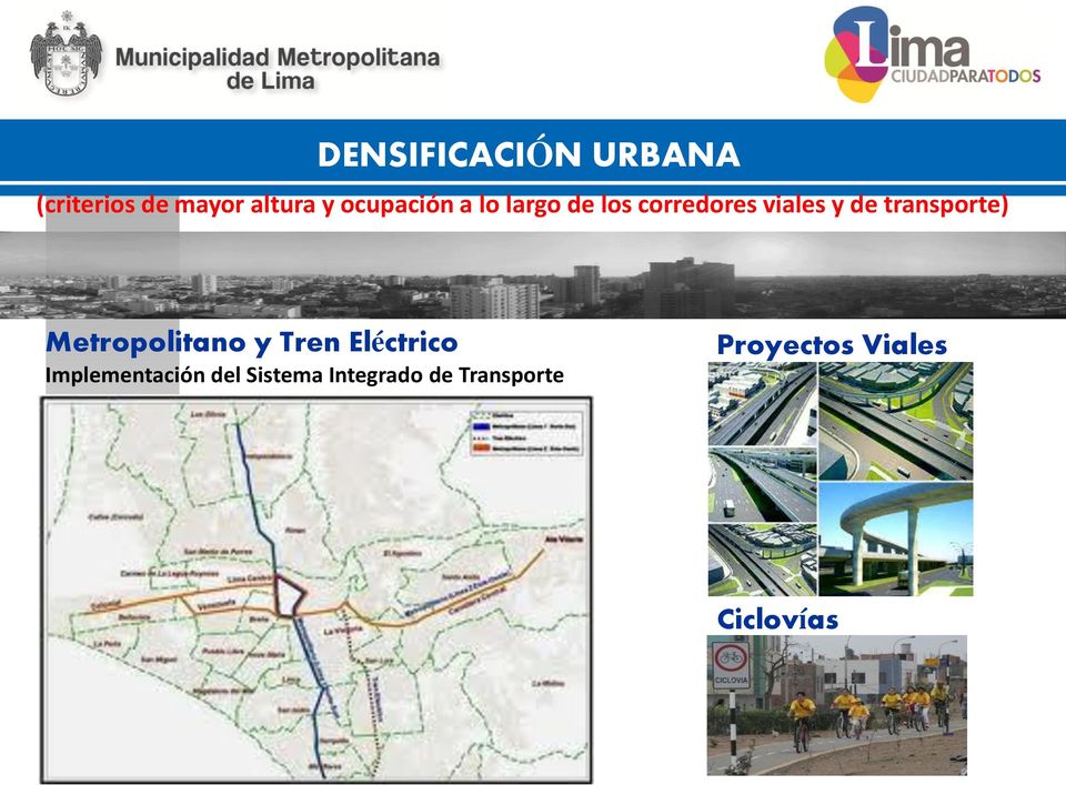 transporte) Metropolitano y Tren Eléctrico