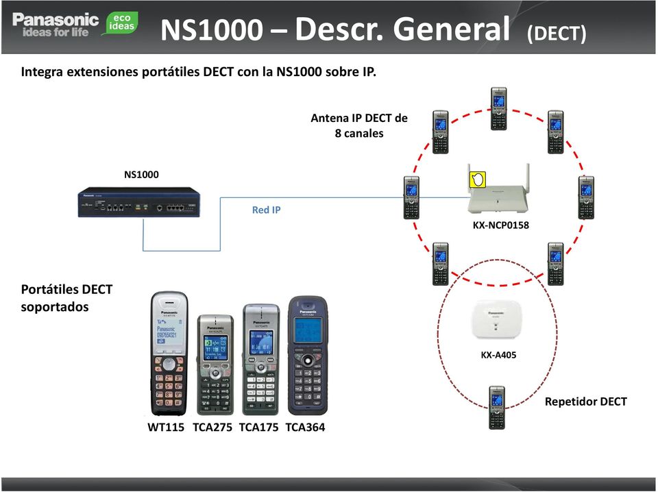 la NS1000 sobre IP.