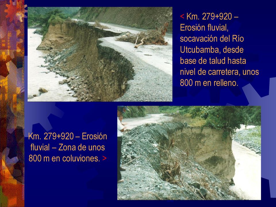 279+920 Erosión fluvial, socavación del Río