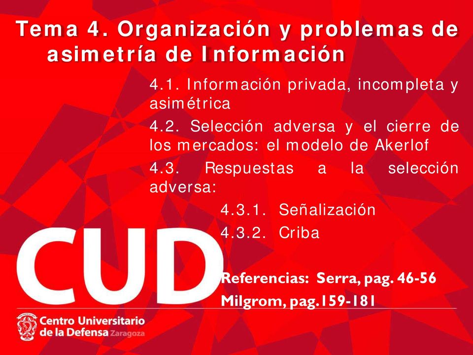 Tema 4. Organización y problemas de asimetría de Información - PDF Free  Download