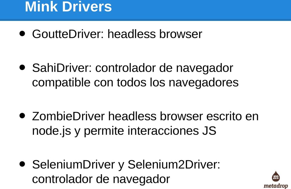 ZombieDriver headless browser escrito en node.