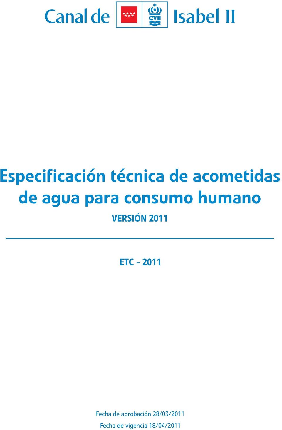 2011 ETC - 2011 Fecha de aprobación