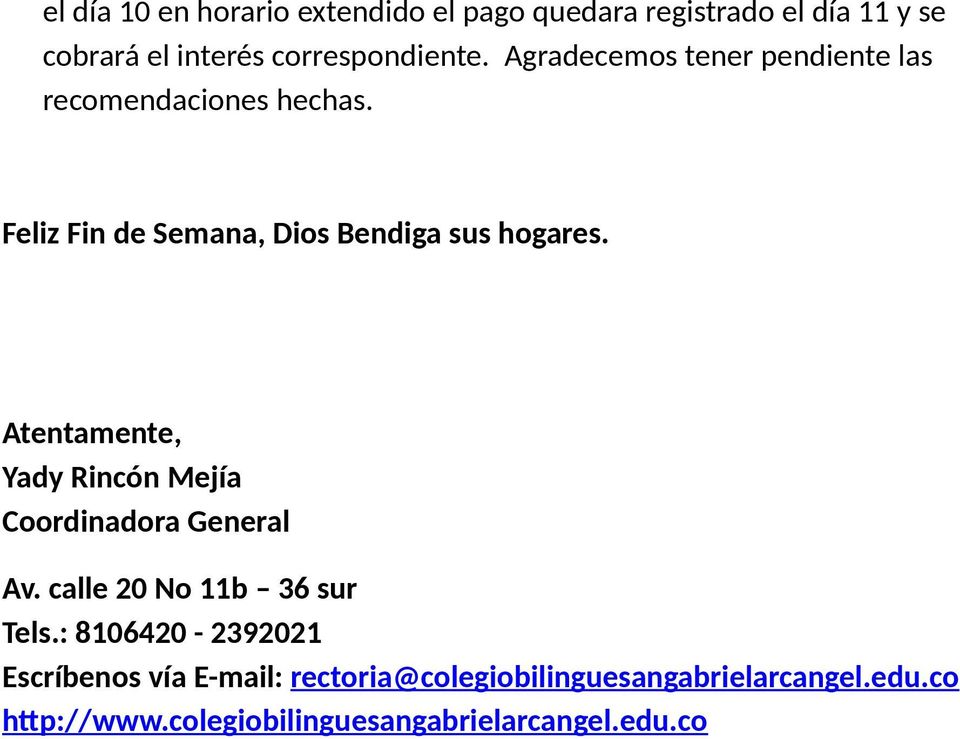 Circular No. 14. Reflexión: Jamás Golpees a Tu Hijo de Hugo Almanza.  Información especial para los próximos días. Bogotá . - PDF Free Download