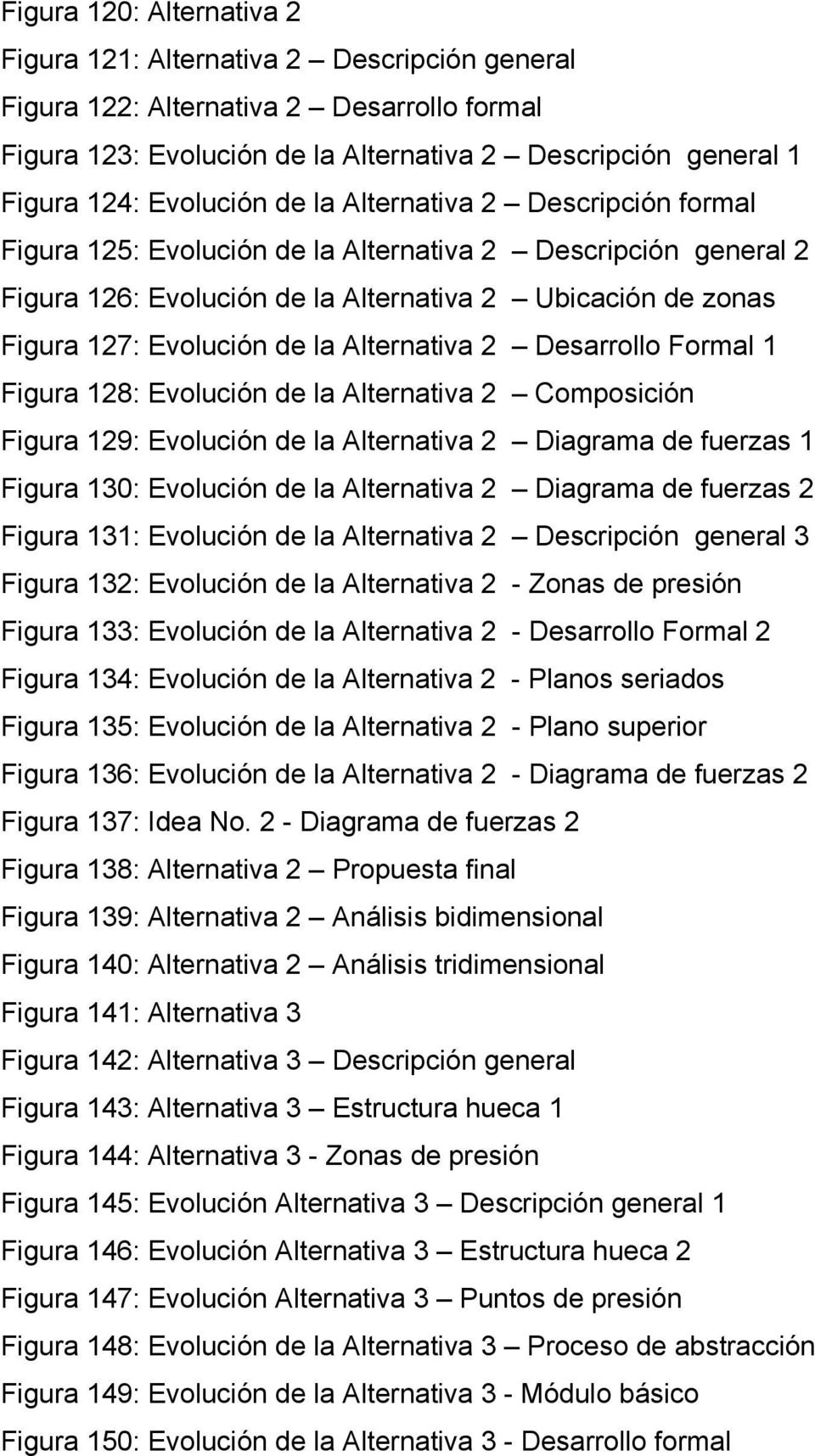 la Alternativa 2 Desarrollo Formal 1 Figura 128: Evolución de la Alternativa 2 Composición Figura 129: Evolución de la Alternativa 2 Diagrama de fuerzas 1 Figura 130: Evolución de la Alternativa 2