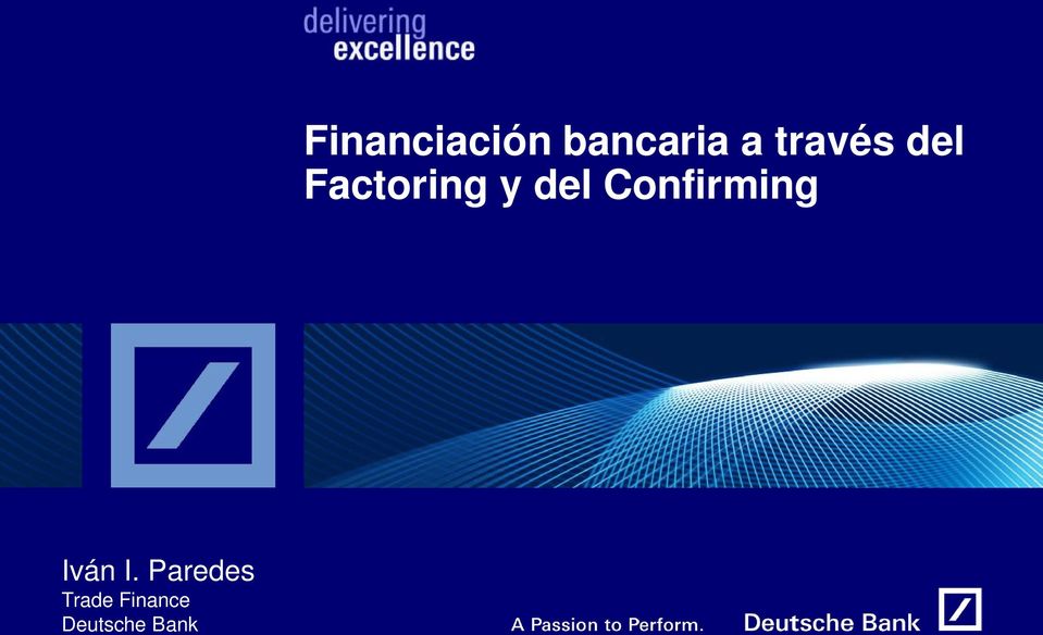 Deutsche Bank Financiación