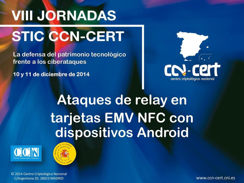 en tarjetas EMV NFC con dispositivos Android 2014 Centro