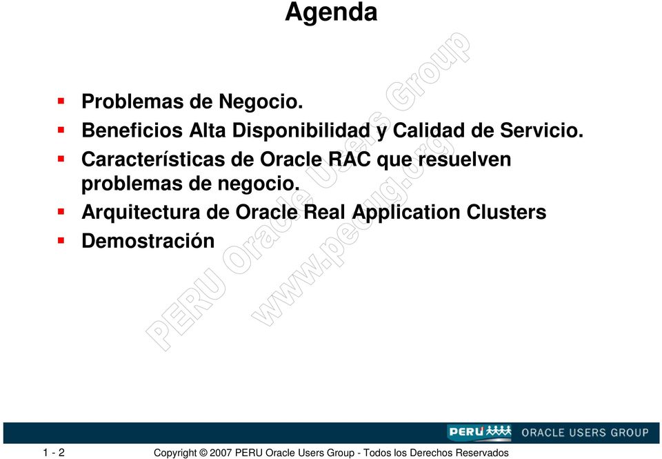 Características de Oracle RAC que resuelven problemas