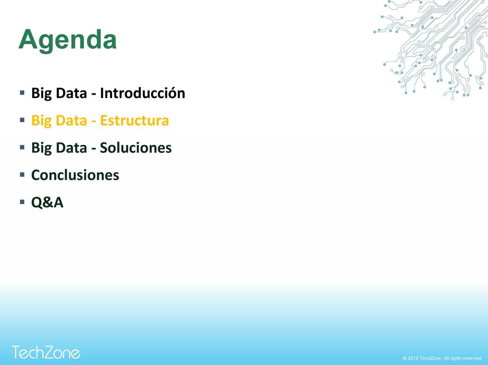 - Estructura Big Data