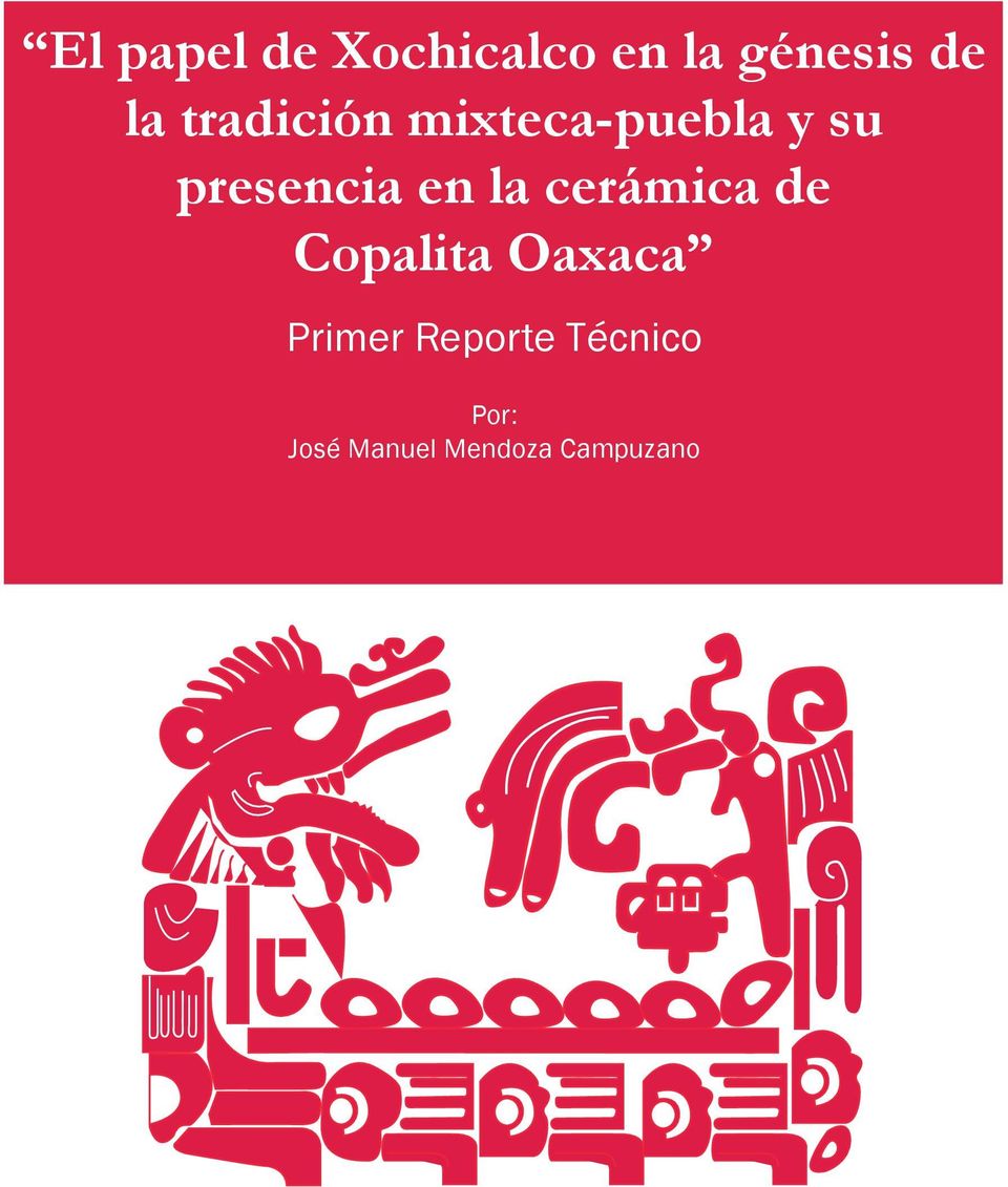 la cerámica de Copalita Oaxaca Primer
