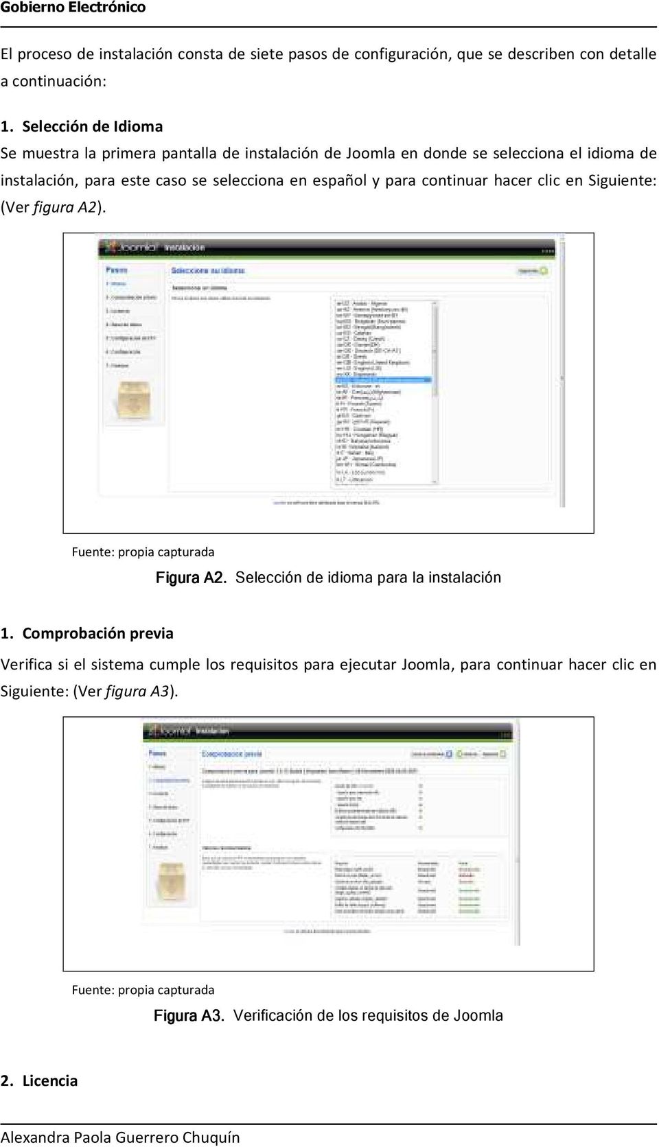selecciona en español y para continuar hacer clic en Siguiente: (Ver figura 2). Figura 2. Selección de idioma para la instalación 1.