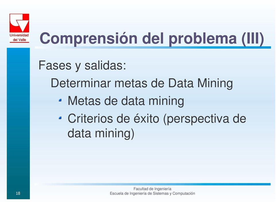 Mining Metas de data mining