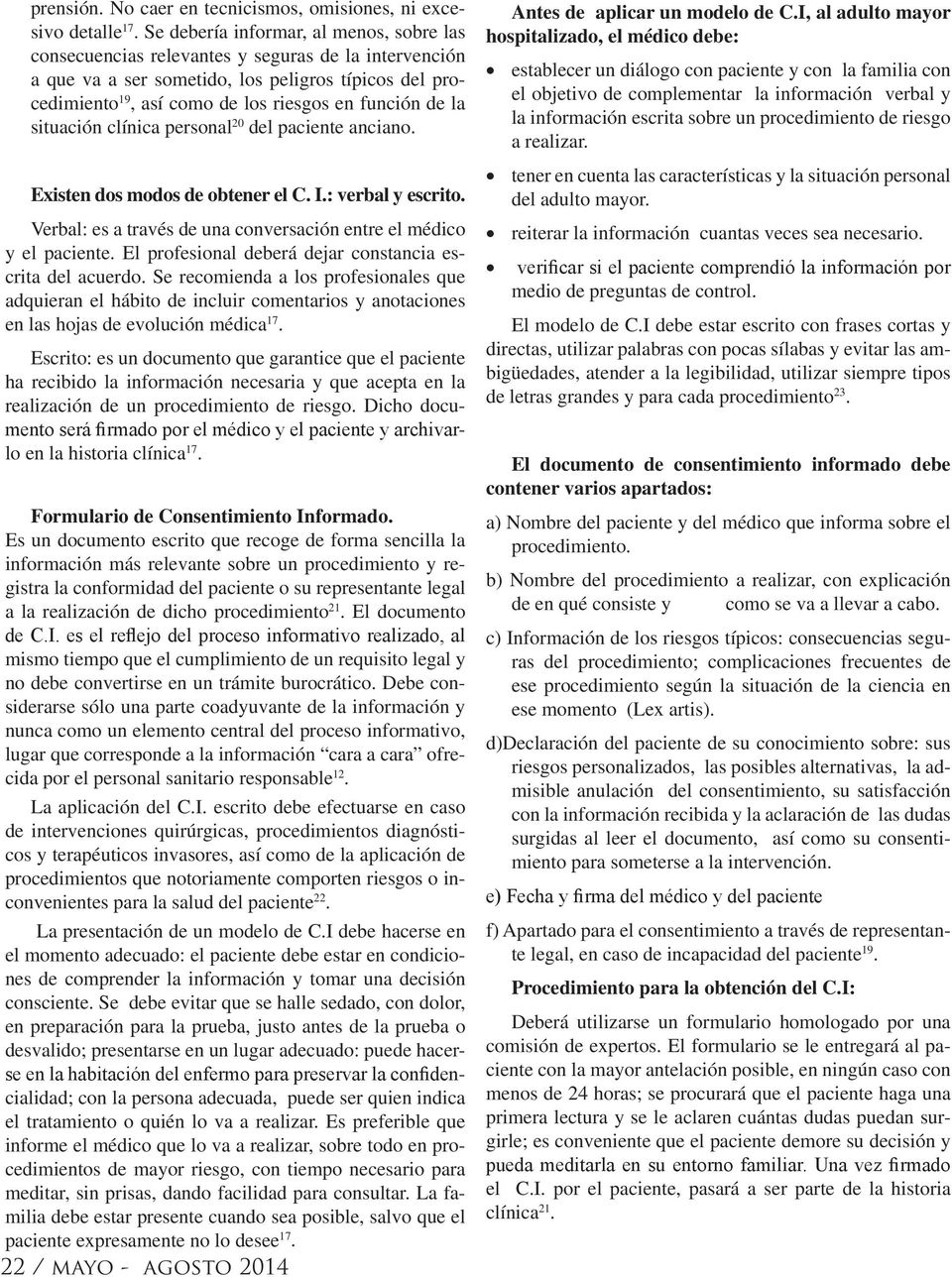 PROPUESTA DE UN MODELO DE CONSENTIMIENTO INFORMADO PARA EL ADULTO MAYOR  HOSPITALIZADO. - PDF Free Download