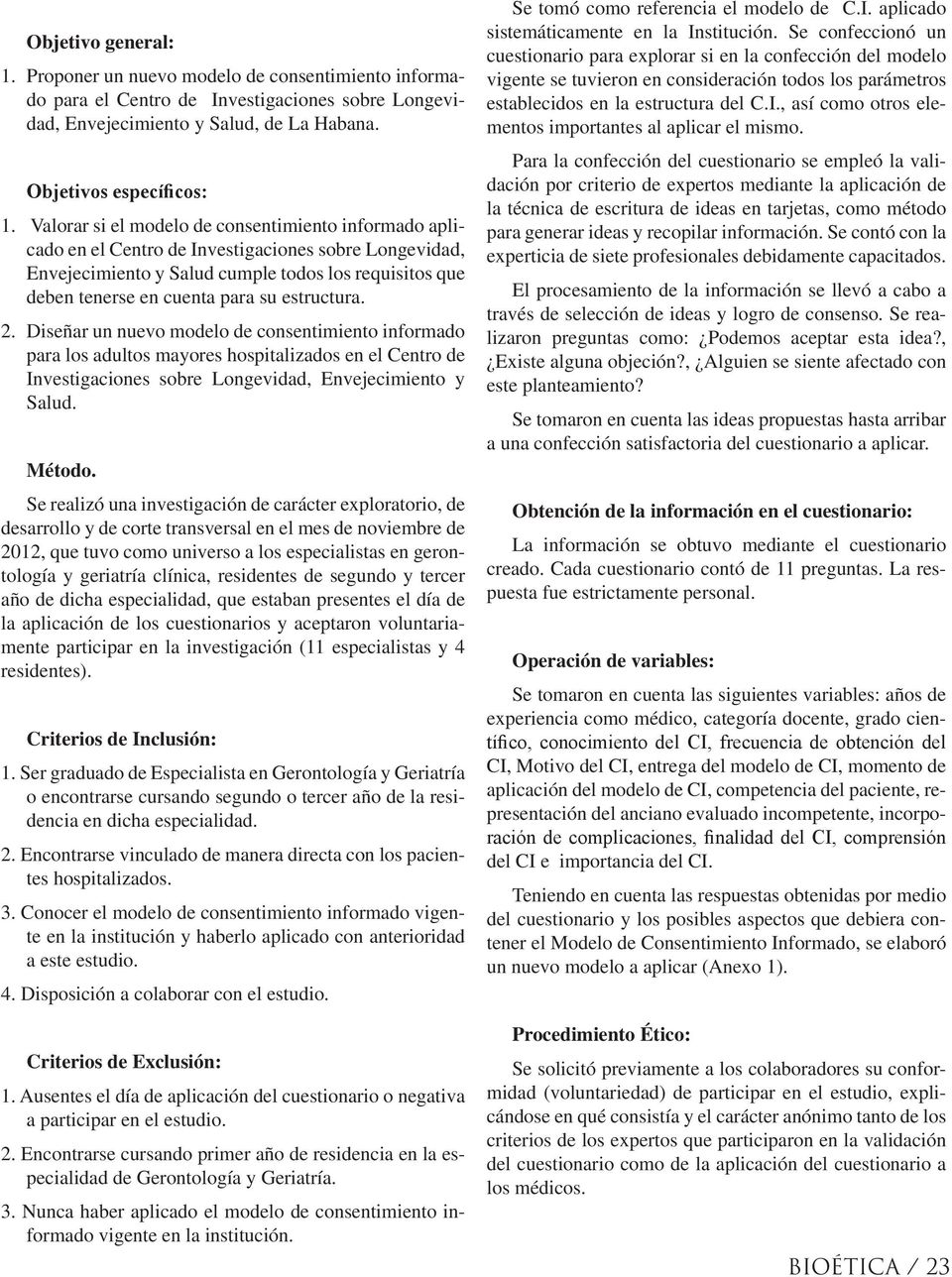 PROPUESTA DE UN MODELO DE CONSENTIMIENTO INFORMADO PARA EL ADULTO MAYOR  HOSPITALIZADO. - PDF Free Download