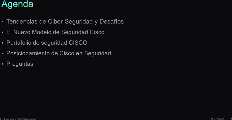 Posicionamiento de Cisco en Seguridad Preguntas 2013