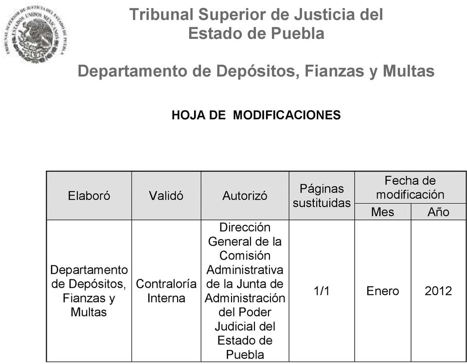 Administrativa de la Junta de Administración del Poder Judicial del Estado
