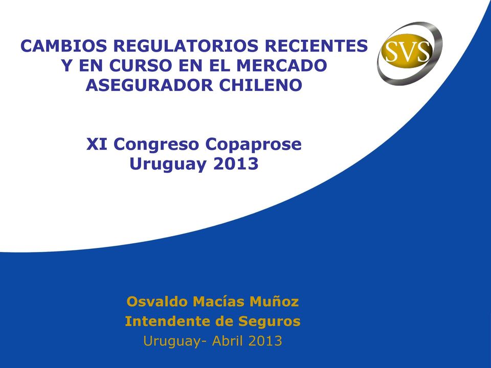 Congreso Copaprose Uruguay 2013 Osvaldo