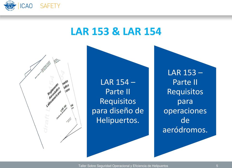 LAR 153 Parte II Requisitos para operaciones de