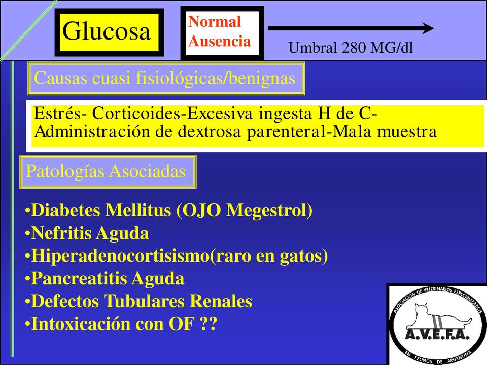 muestra Patologías Asociadas Diabetes Mellitus (OJO Megestrol) Nefritis Aguda