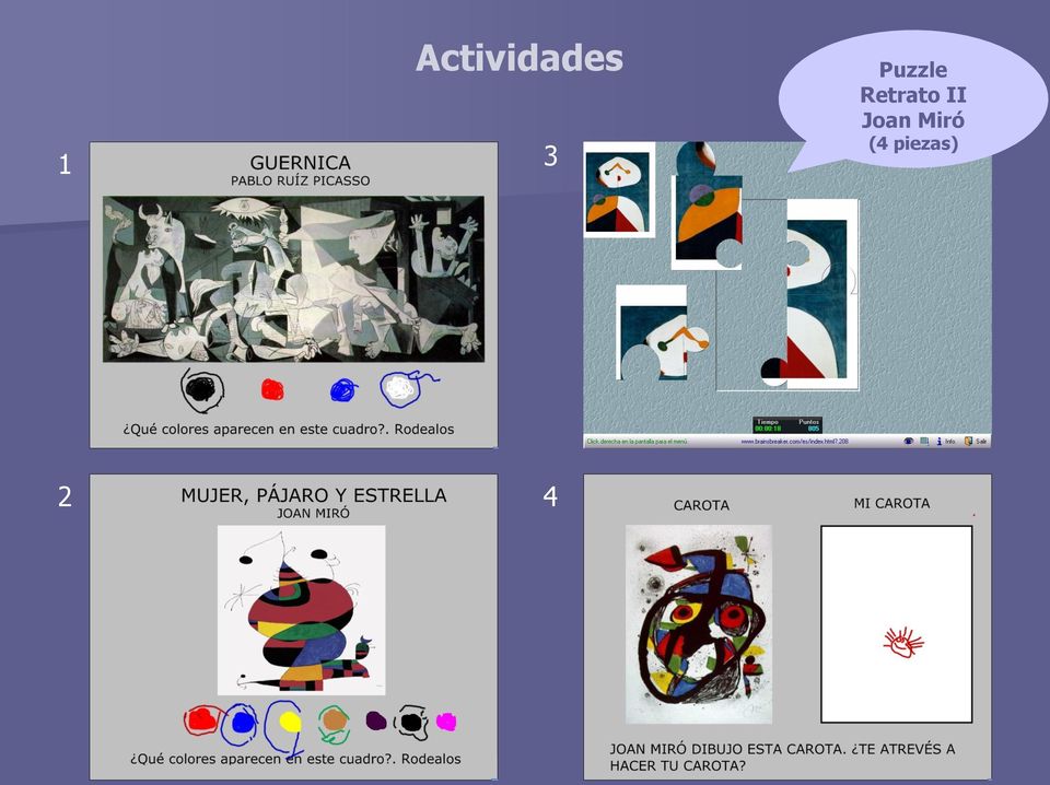 Joan Miró (4 piezas)