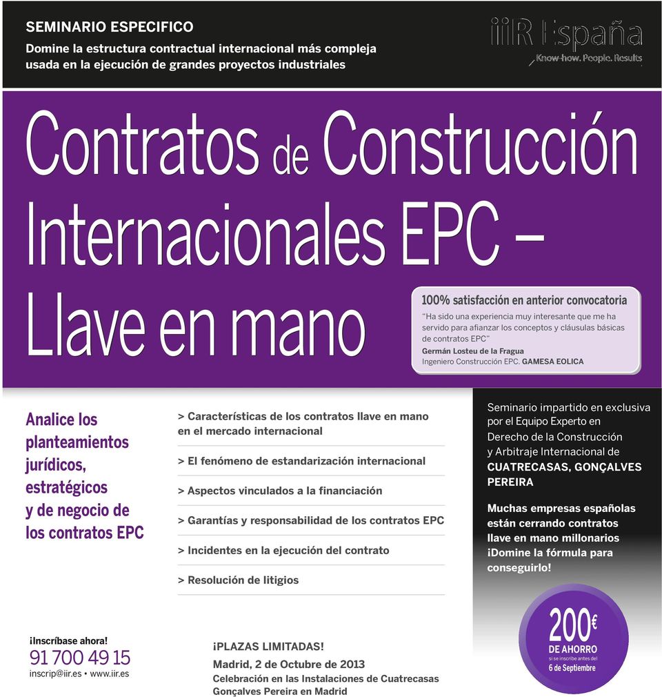 Ingeniero Construcción EPC.