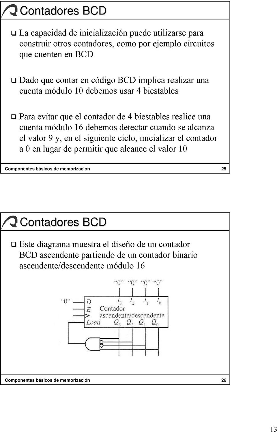 detectar usar alcance 4 biestables 4 inicializar biestables el cuando valor realice el se 10contador alcanza una Este BCD ascendente/descendente diagrama