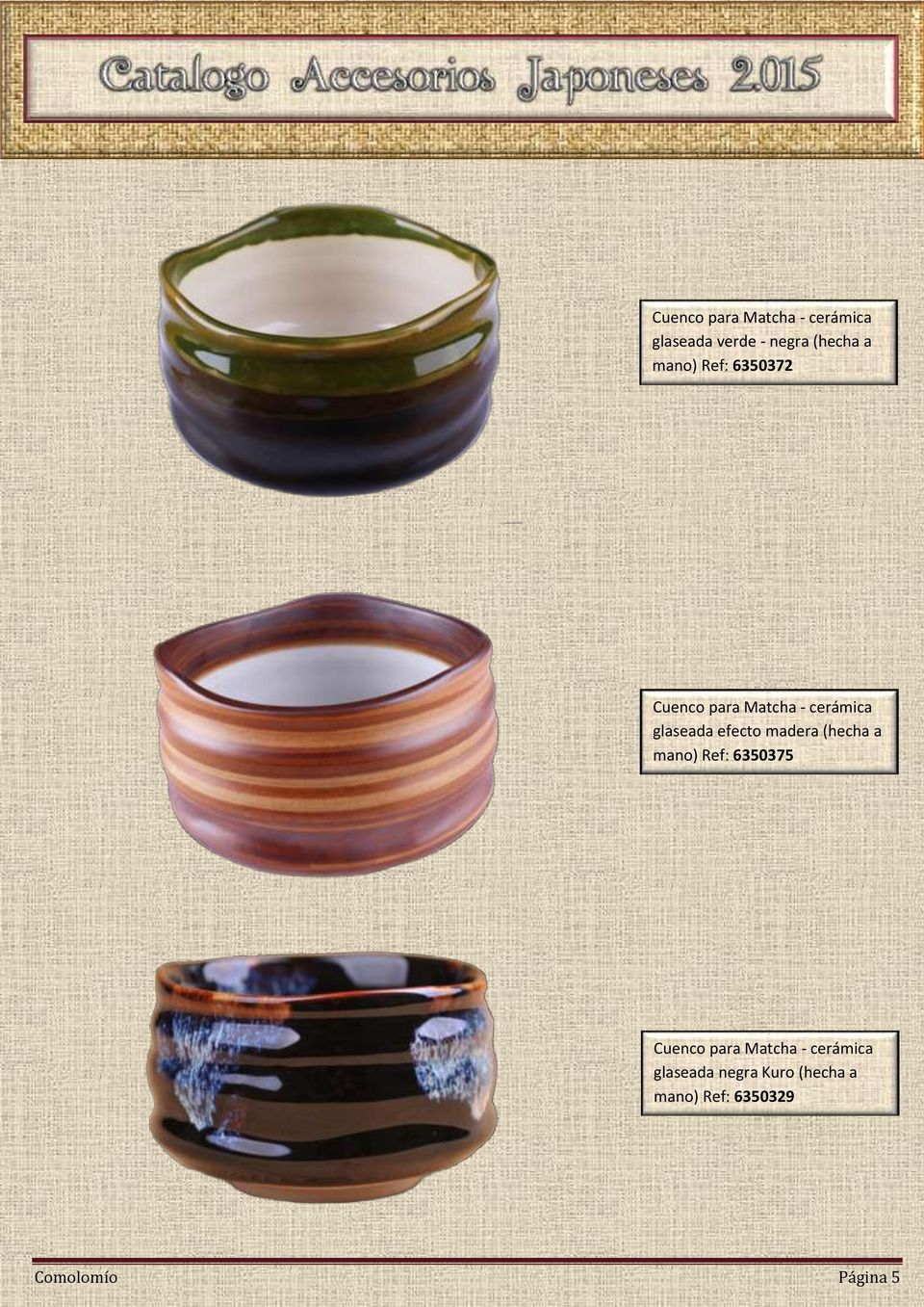 madera (hecha a mano) Ref: 6350375 Cuenco para Matcha - cerámica