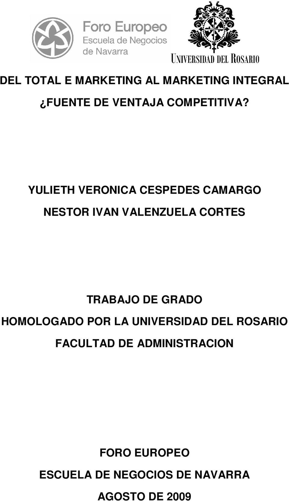 YULIETH VERONICA CESPEDES CAMARGO NESTOR IVAN VALENZUELA CORTES