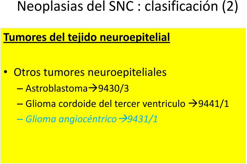 neuroepiteliales Astroblastoma 9430/3 Glioma