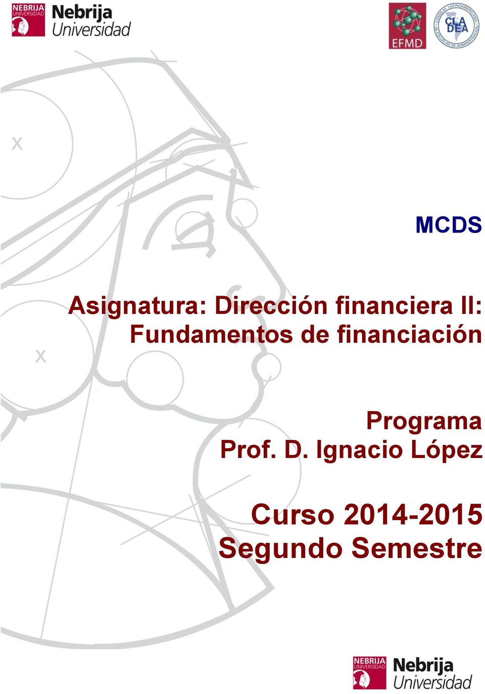 financiación Programa Prof. D.