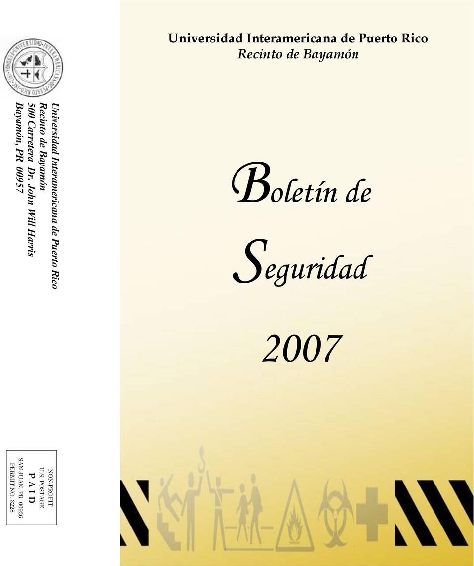 Boletín de Seguridad 2007 NON-PROFIT