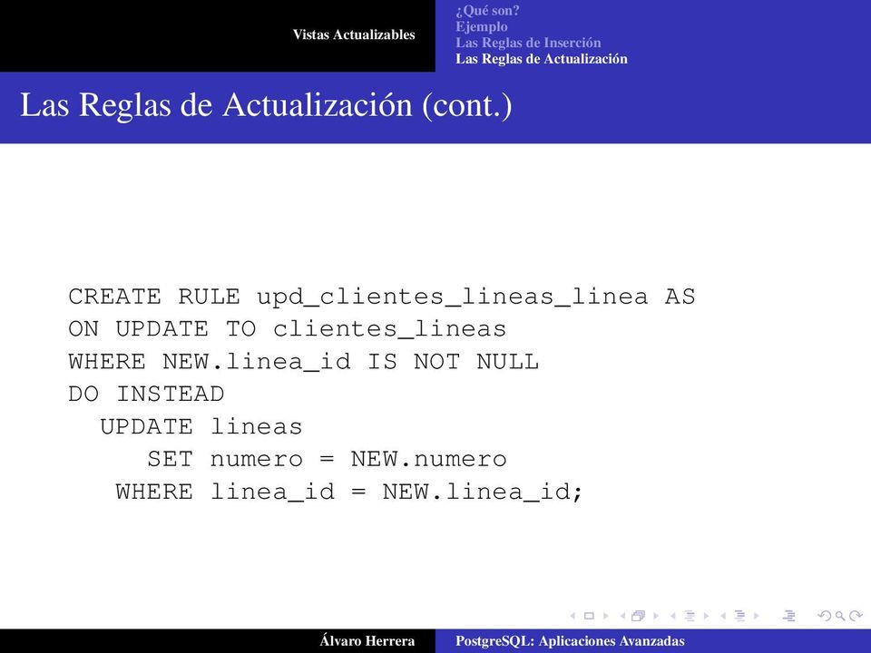 UPDATE TO clientes_lineas WHERE NEW.