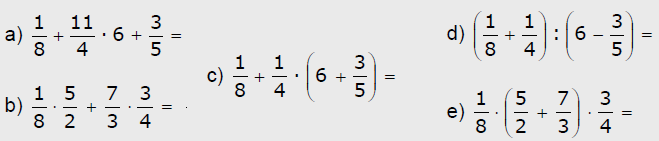 EJERCICIOS 10. Calcula: 4. Aplicaciones Problemas con fracciones Ahora ya conoces los diferentes significados de fracciones y la forma de operar con ellas.