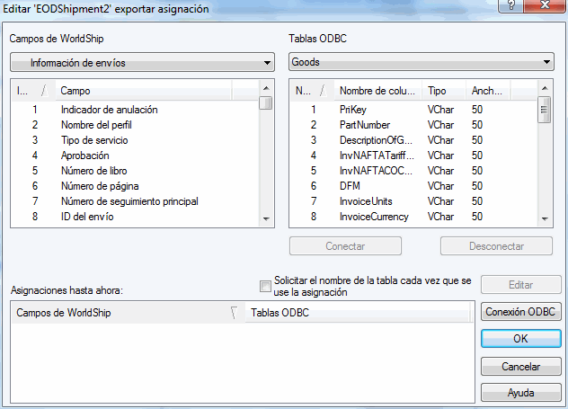 utilizando el Asistente de conexión 7. Aparece la ventana ODBC Microsoft Access Setup (Configuración de Microsoft Access ODBC).