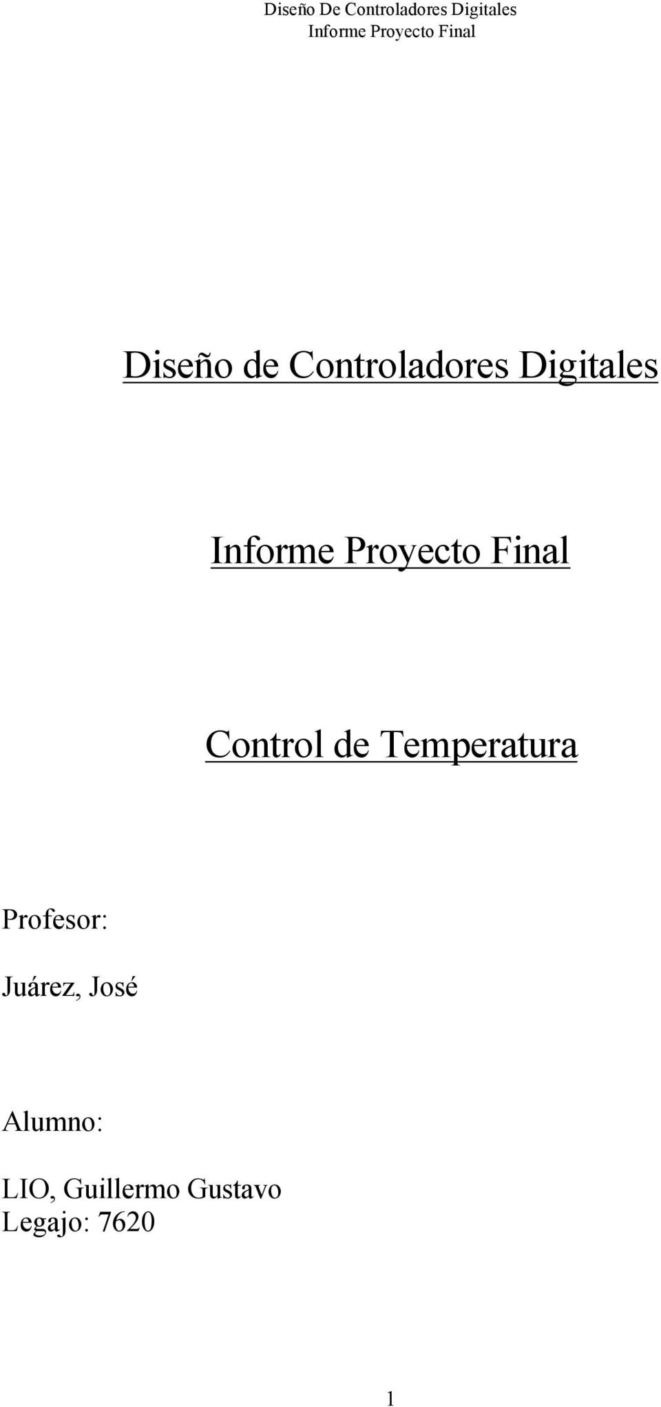 Temperatura Profesor: Juárez,